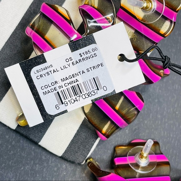 NWT Lele Sadoughi - Crystal Lily Earrings - Picture 11 of 14